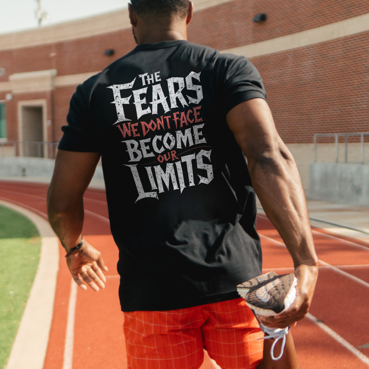 The Fears We Don't Face Become Out Limits Printed Men's T-shirt