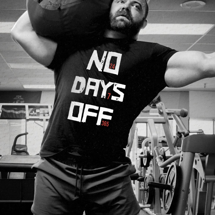 NO DAYS OFF Printed Men's T-shirt