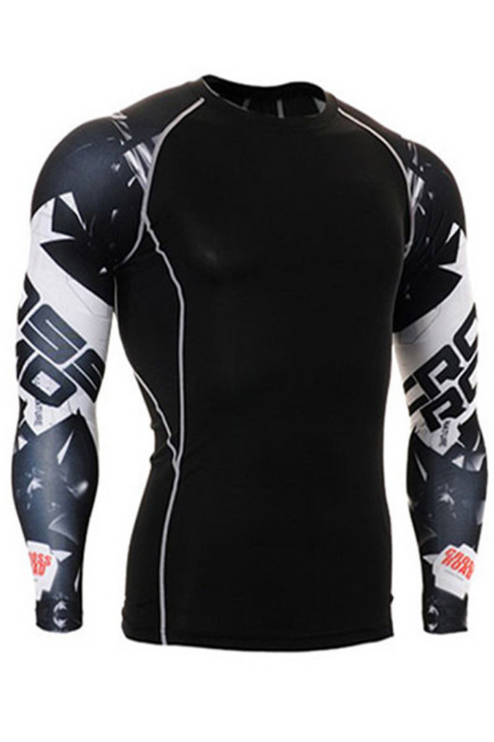 Dry Tights Long Sleeve Men's Athletic Fitness Suit