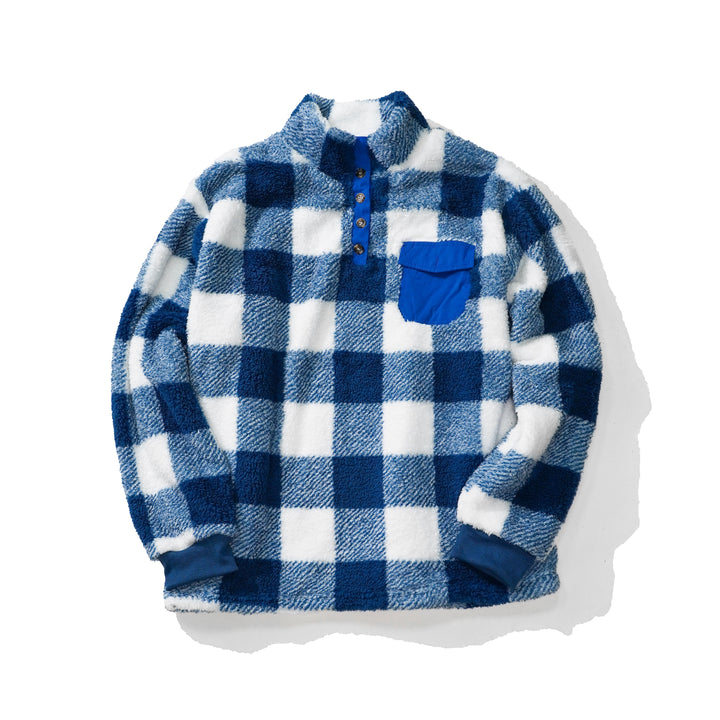 Plaid Winter Casual Flannel Men's Pullover Jacket