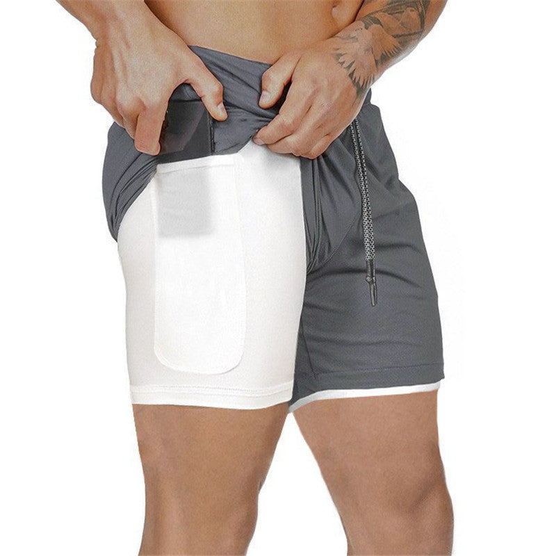 Outdoor Sports Double Breathable Fitness Shorts