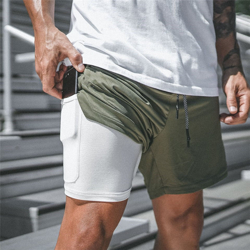 Outdoor Sports Double Breathable Fitness Shorts