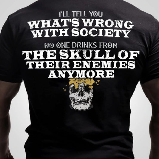 Viking I'll Thell You Printed Men's T-shirt