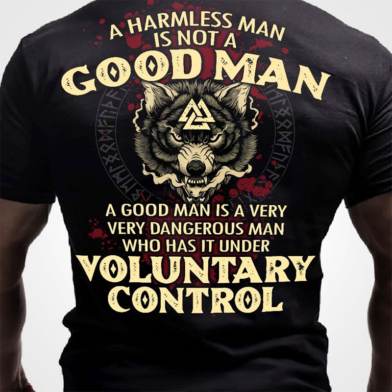 A Harmless Man Is Not A Good Man Printed Men's T-shirt
