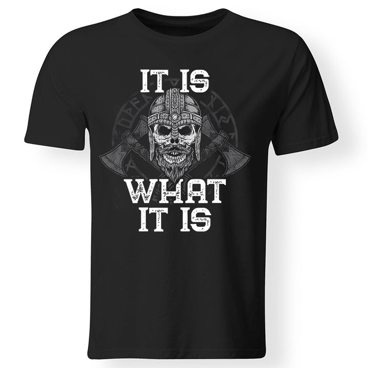 It Is What It Is Vikings Soldier Printed Men's T-shirt