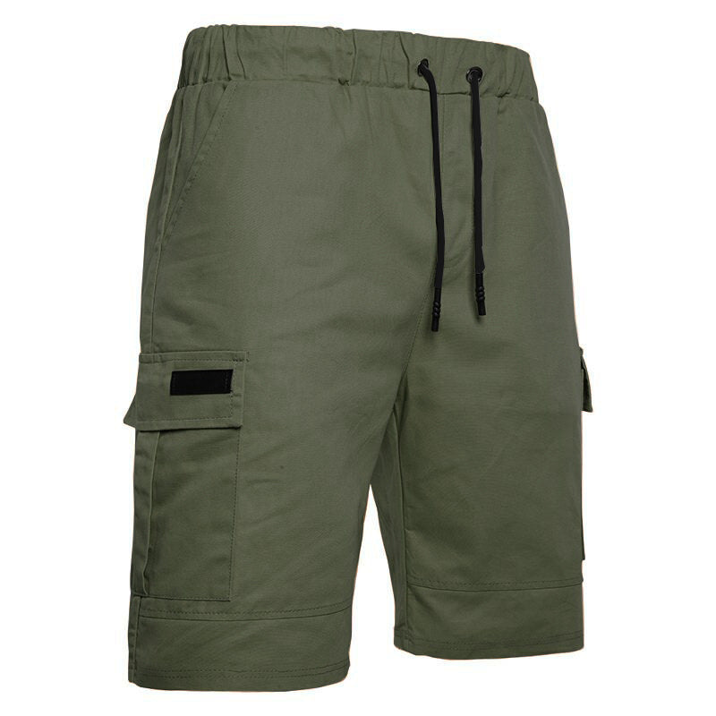 Men's Outdoor Loose Drawstring Sports Shorts With Side Pockets