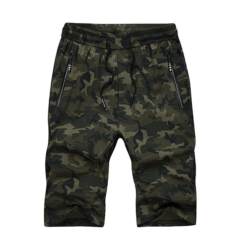New Camouflage Men's Summer Loose Men's Casual Short Overalls Sweatpants