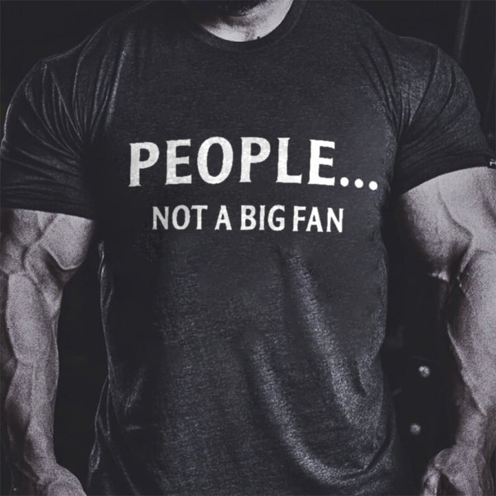 Vikings People... Not A Big Fan Printed Men's T-shirt