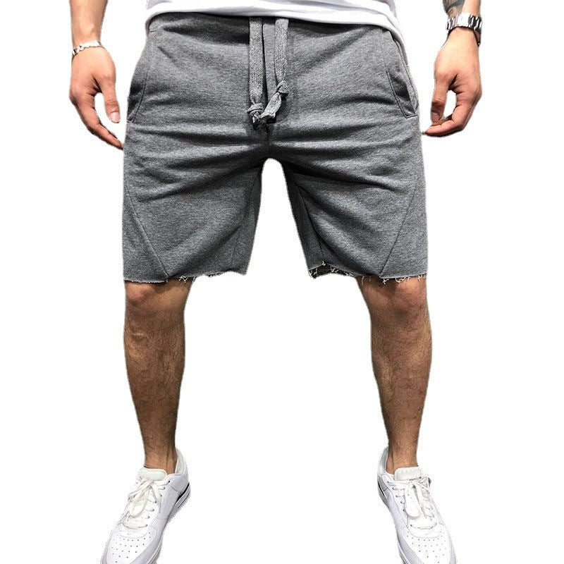 Solid Color Pockets Design Jogging Fitness Shorts For Men