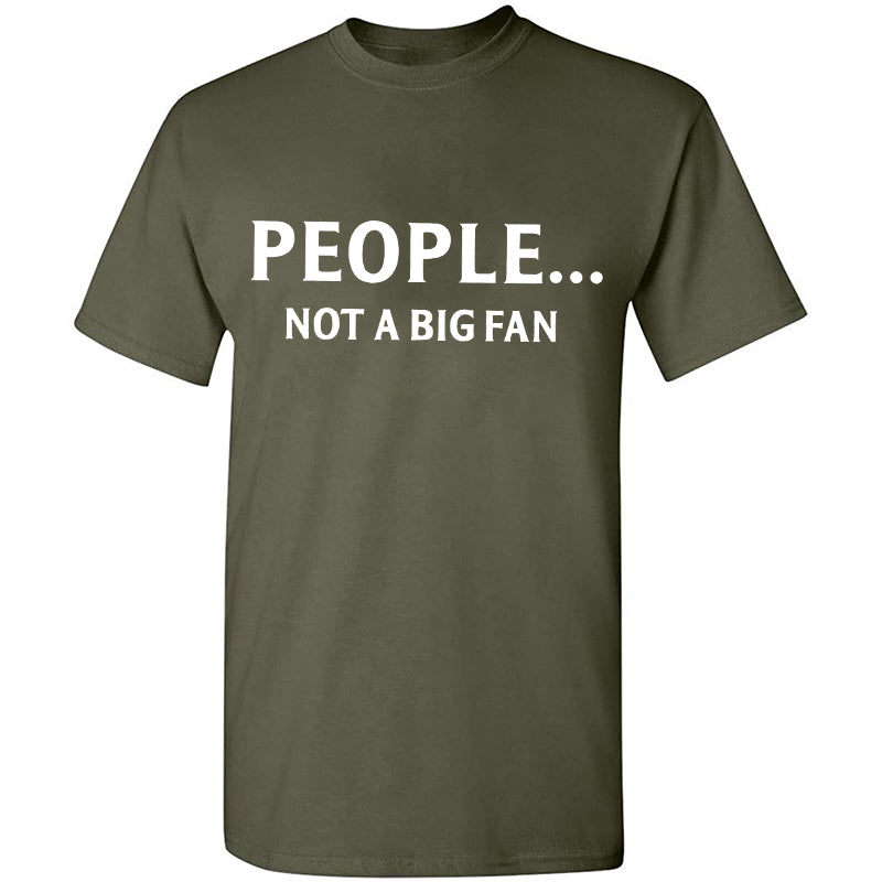 Vikings People... Not A Big Fan Printed Men's T-shirt