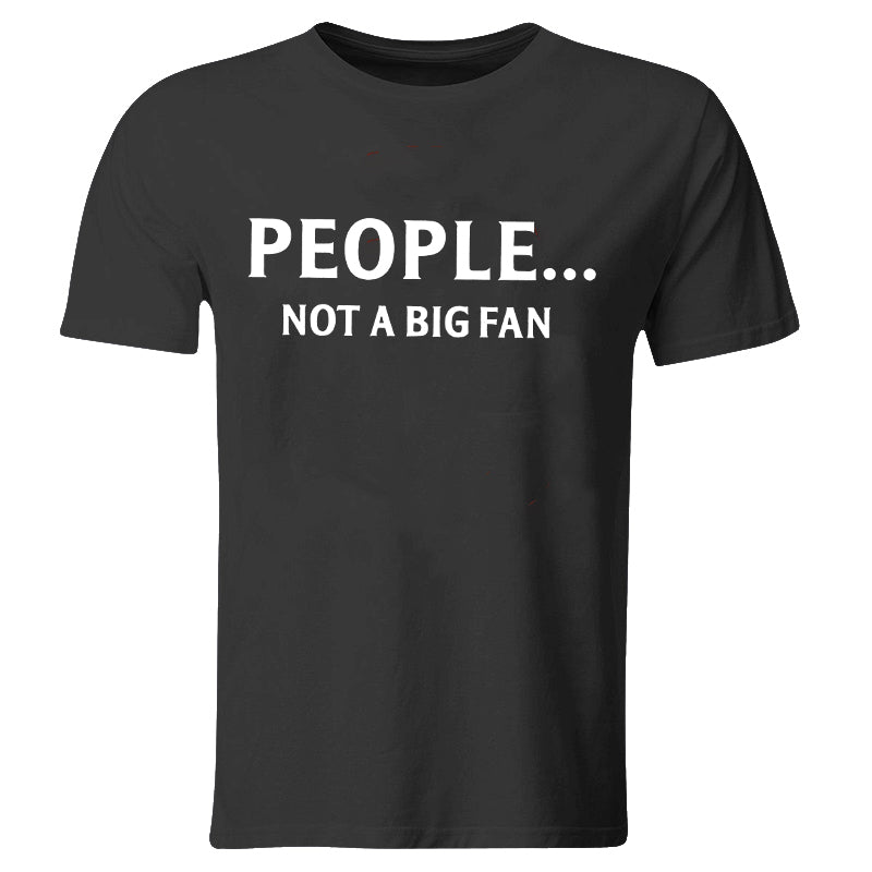 Vikings People... Not A Big Fan Printed Men's T-shirt