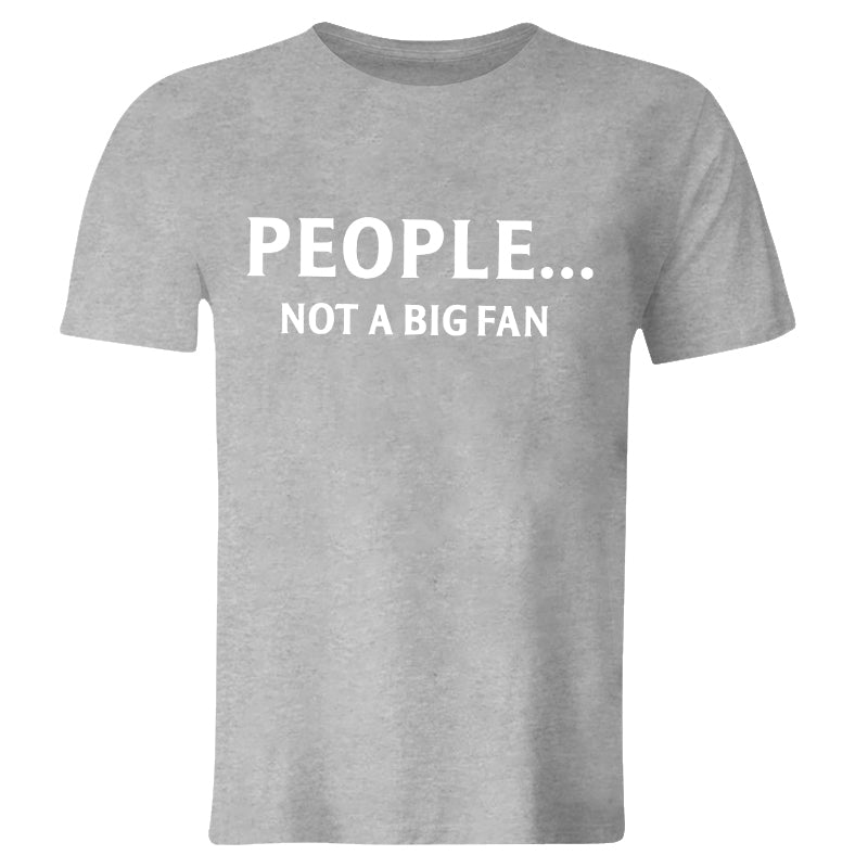 Vikings People... Not A Big Fan Printed Men's T-shirt