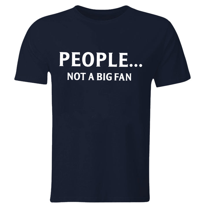 Vikings People... Not A Big Fan Printed Men's T-shirt