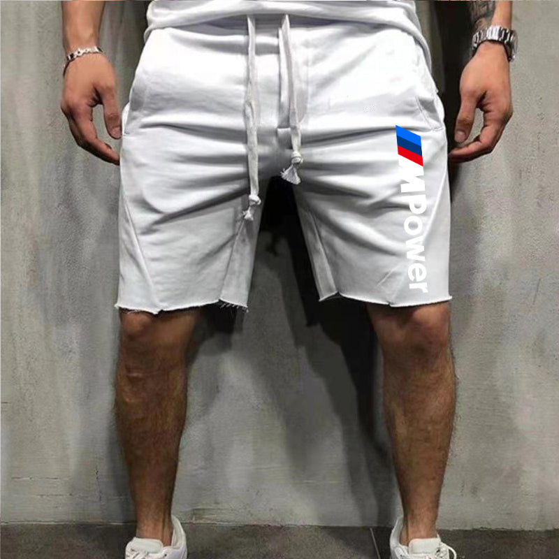 Power Letter Sports Casual Men's Shorts