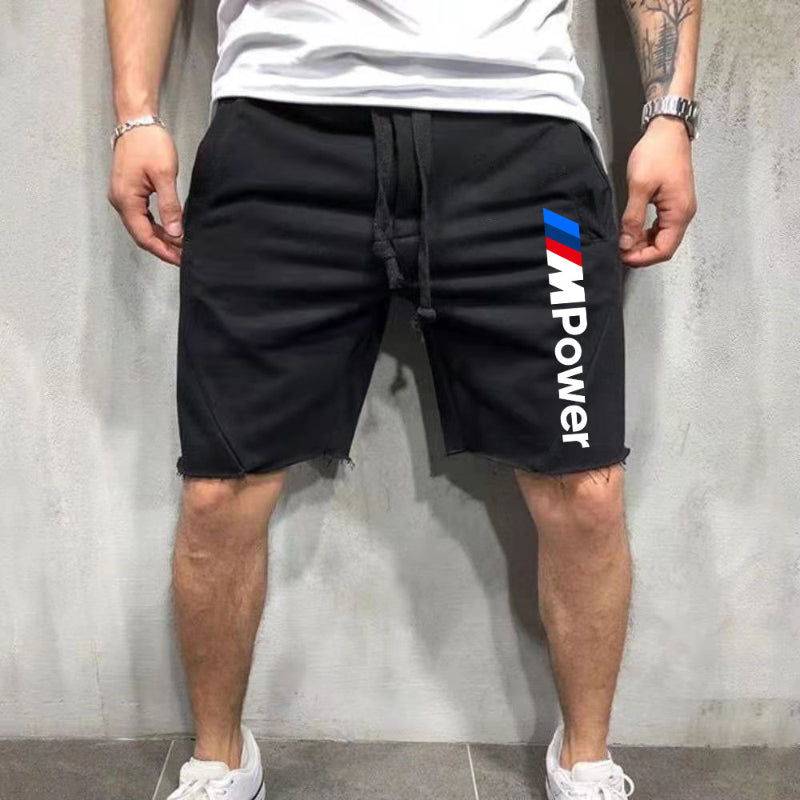 Power Letter Sports Casual Men's Shorts