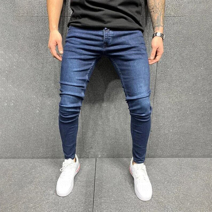 Stretch skinny small feet men's jeans