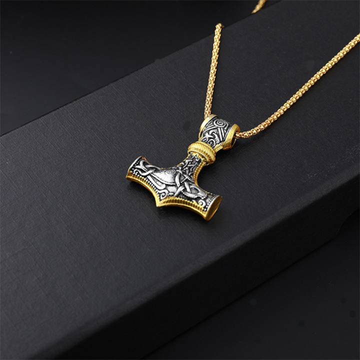 Goat Thor's Hammer Pendant All-match Necklace