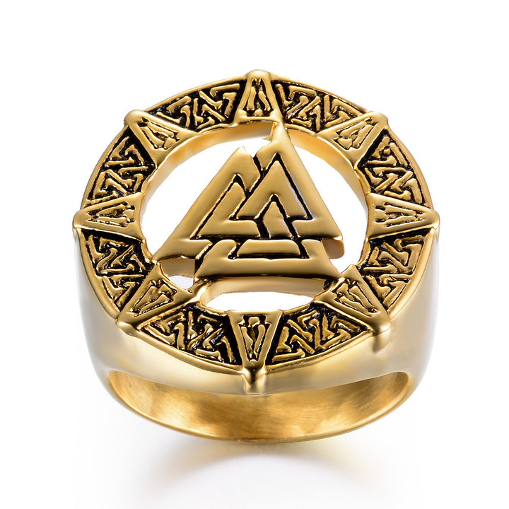 Odin Symbol Men's Casual All-match Ring