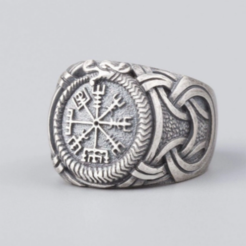 Vintage Compass Men's All-match Casual Ring
