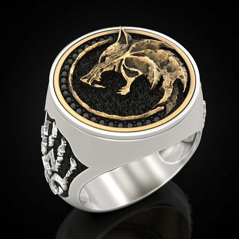 Hunter Wolf Claw Ring Vintage Men's Ring