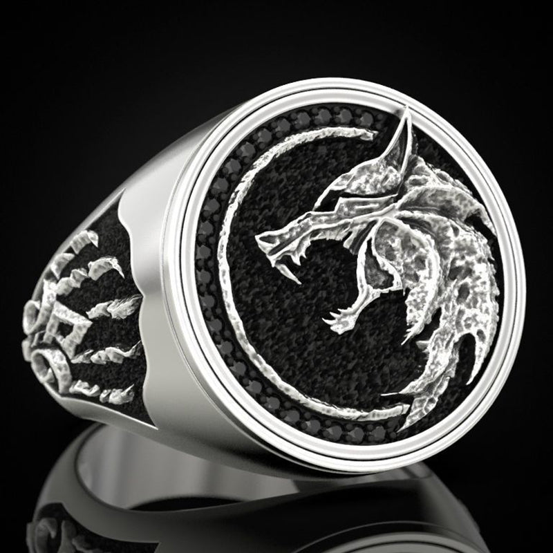 Hunter Wolf Claw Ring Vintage Men's Ring