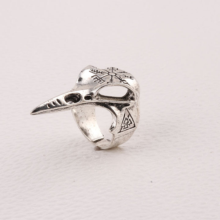 Viking Harpoon Bird Alloy Opening Ring