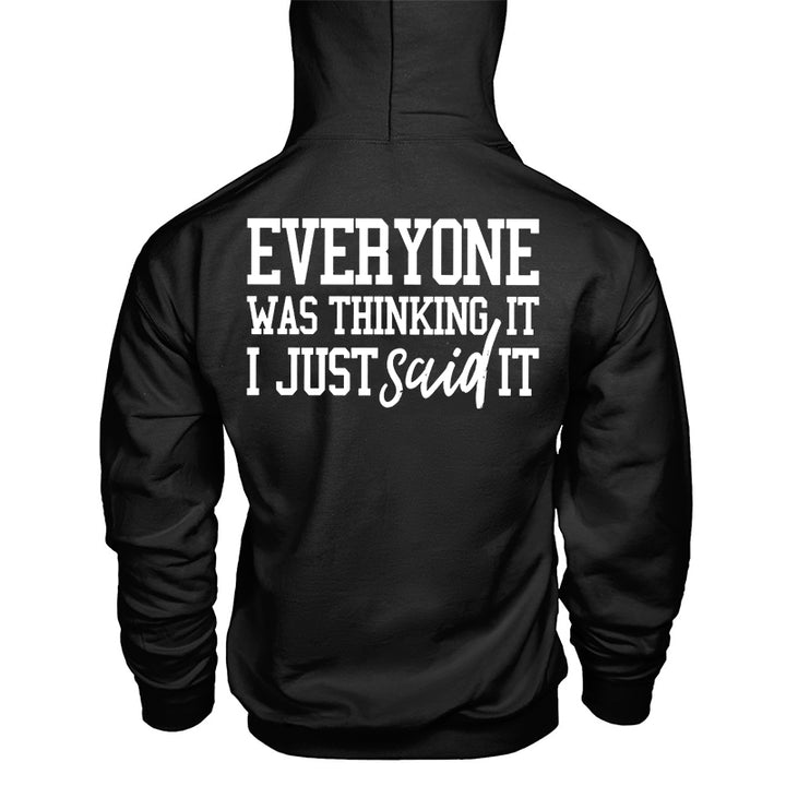 Vikings Everyone Was Thinking It I Just Said It Printed Men's Hoodie