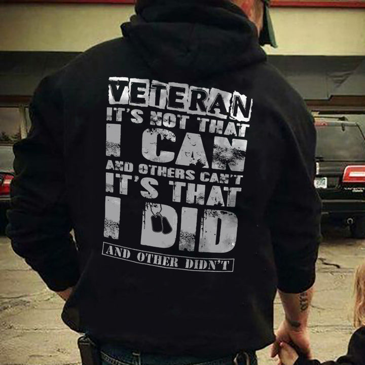 It's Not That I Can And Others Can't It's That I Die Printed Men's Hoodie