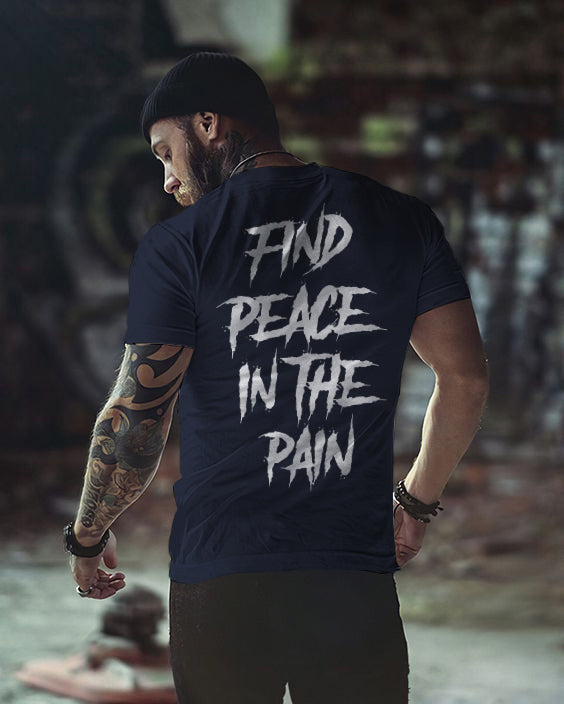 Find Peace In The Rain Men's Crew Neck T-shirt