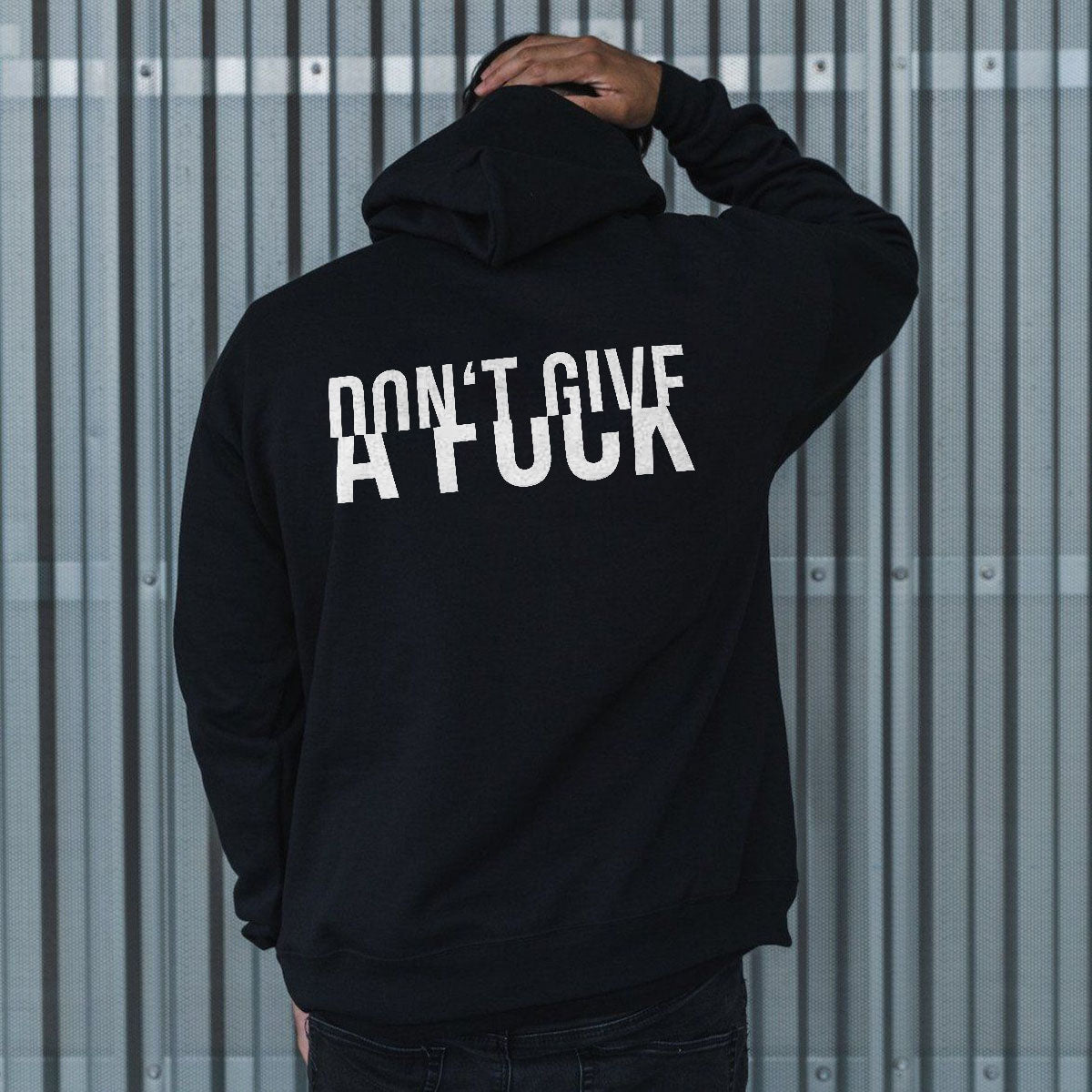 Don't Give A Fuck Printed Men's All-match Hoodie