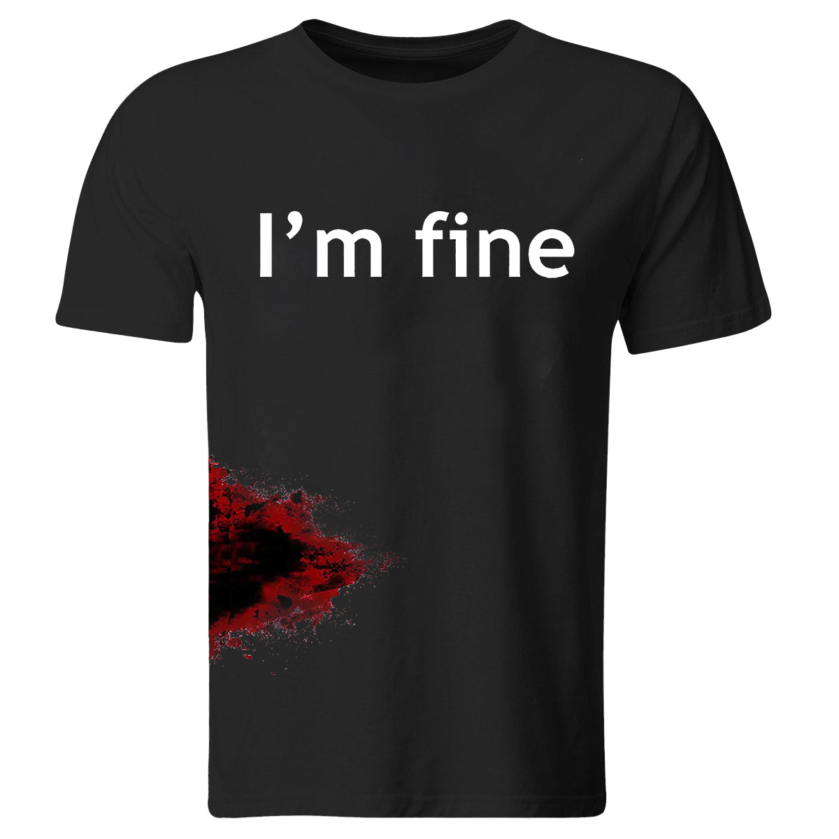 I'm Fine Wound Printing Men's T-shirt