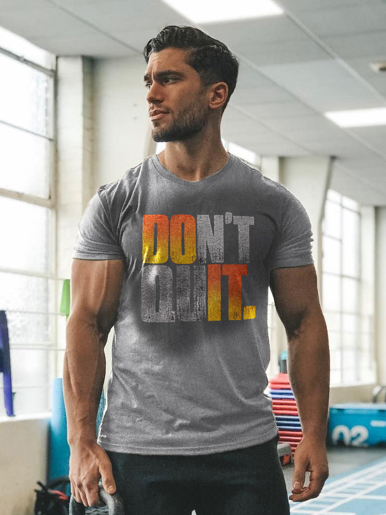 Don't Quit Printed Men's T-shirt