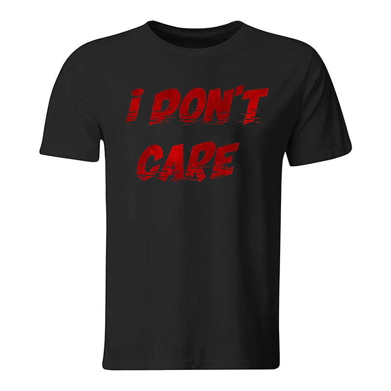 I Don't Care Printed Men's Casual T-Shirt