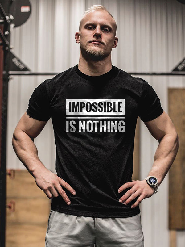 Impossible Is Nothing Printed T-shirt