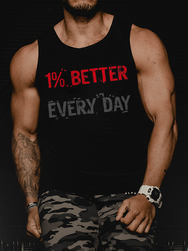 1% Better Every Day Printed Vest