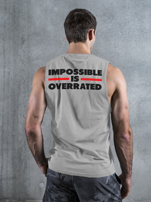 Impossible Is Overrated Printed Vest