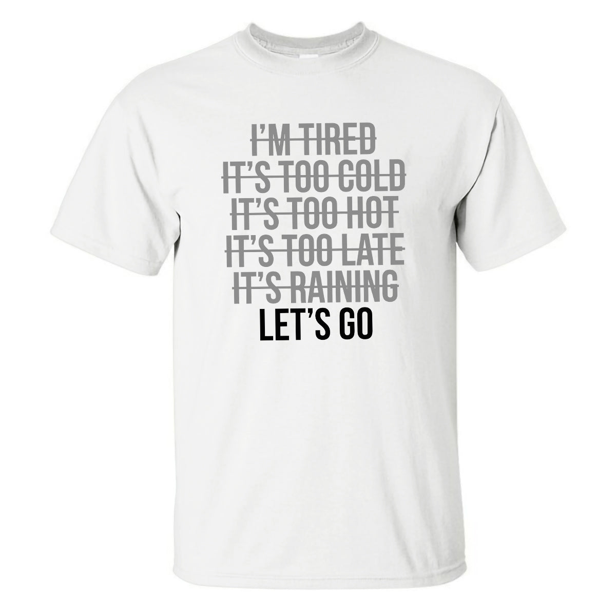 Let's Go Printed Casual Men's T-shirt