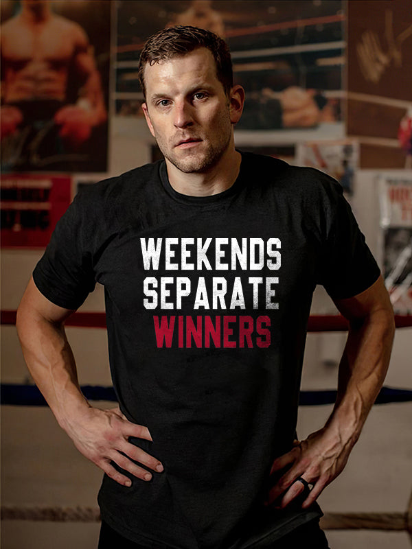 Weekends Separate Winners Printed Men's T-shirt