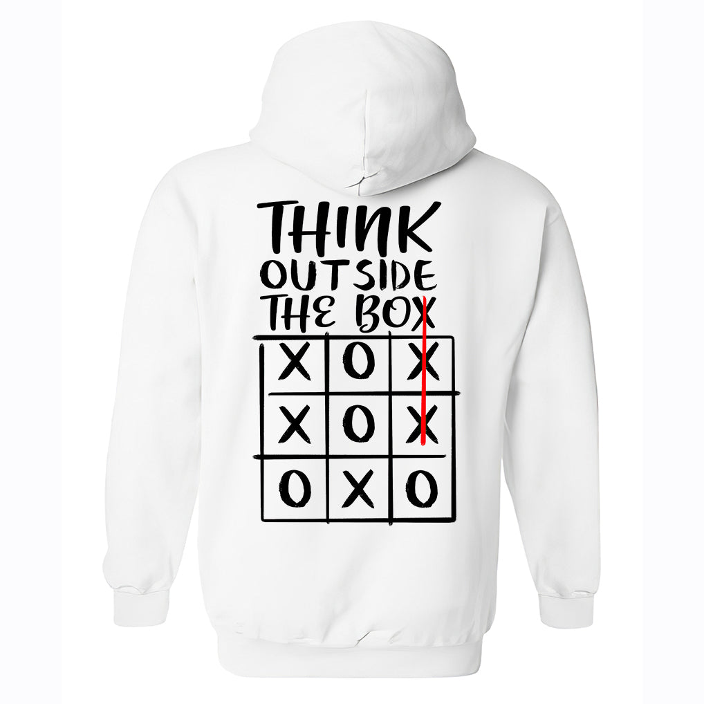 Think Outside The Box Printed Men's Hoodie