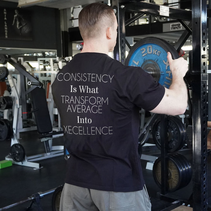 Consistency Is What Transform Average Into Excellence Printed Men's T-shirt