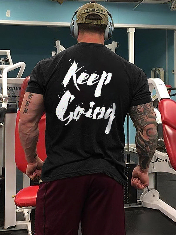 Keep Going Printed Men's T-shirt