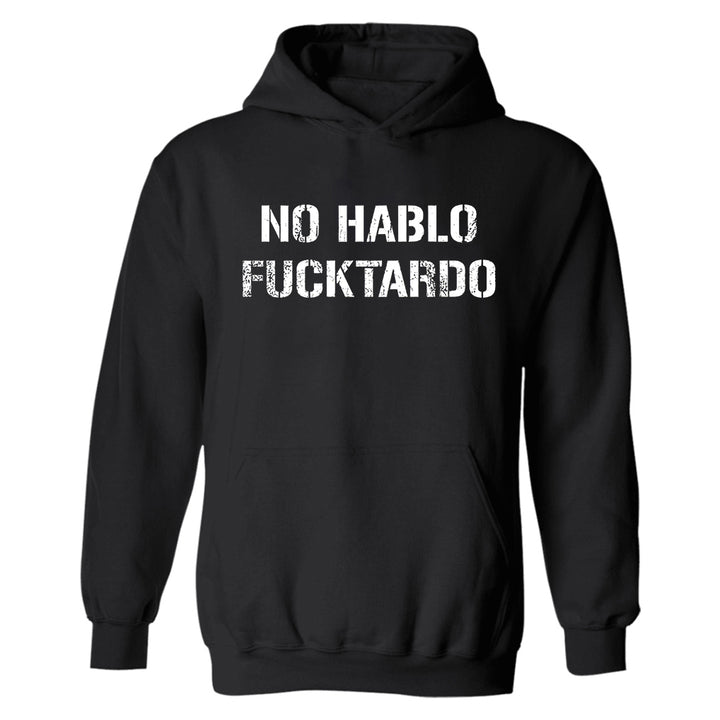 No Hablo Fxxktardo Print Men's Hoodie