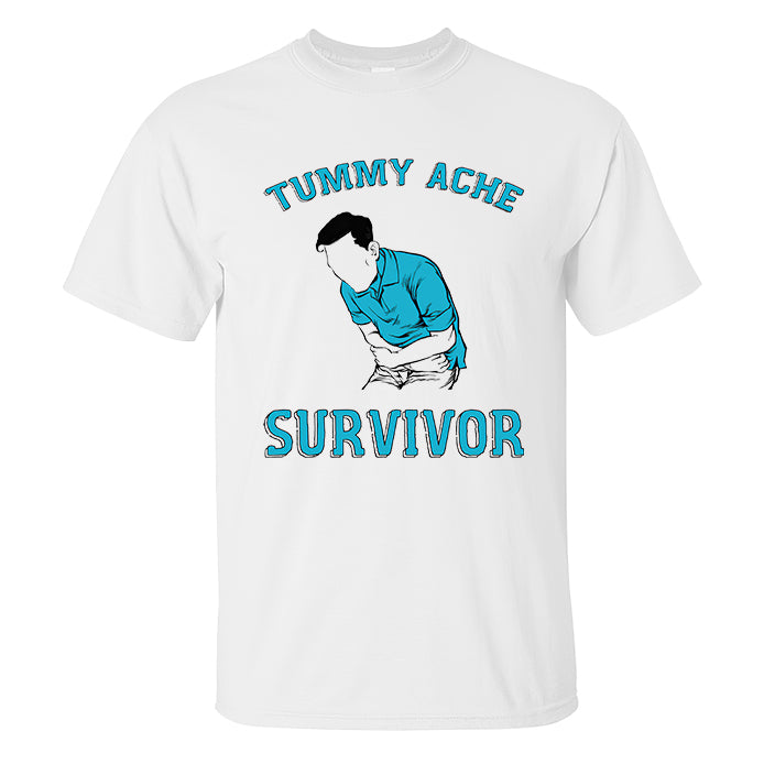 Tummy Ache Survivor Print Men'S T-Shirt