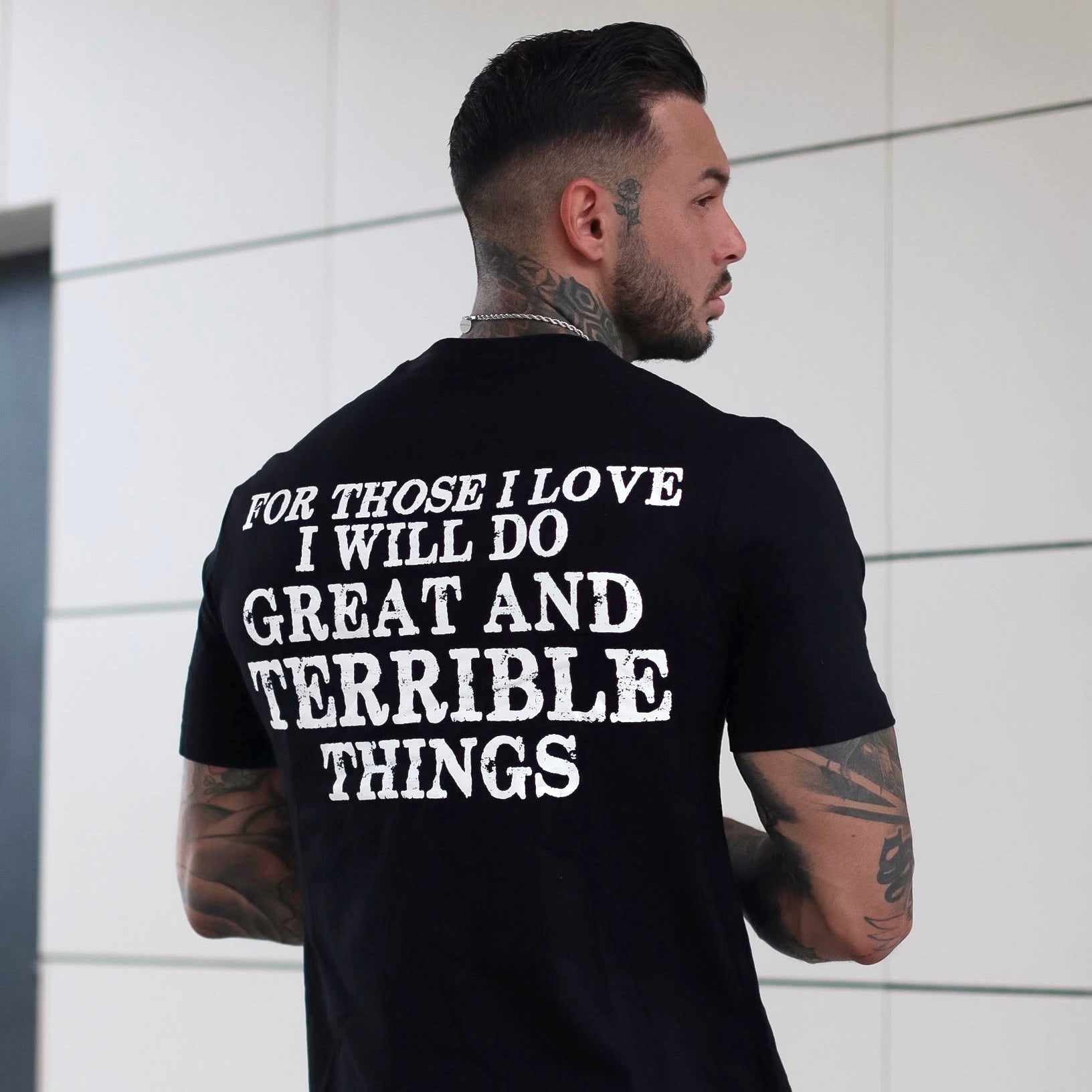 For Those I Love I Will Do Printed Men's T-shirt